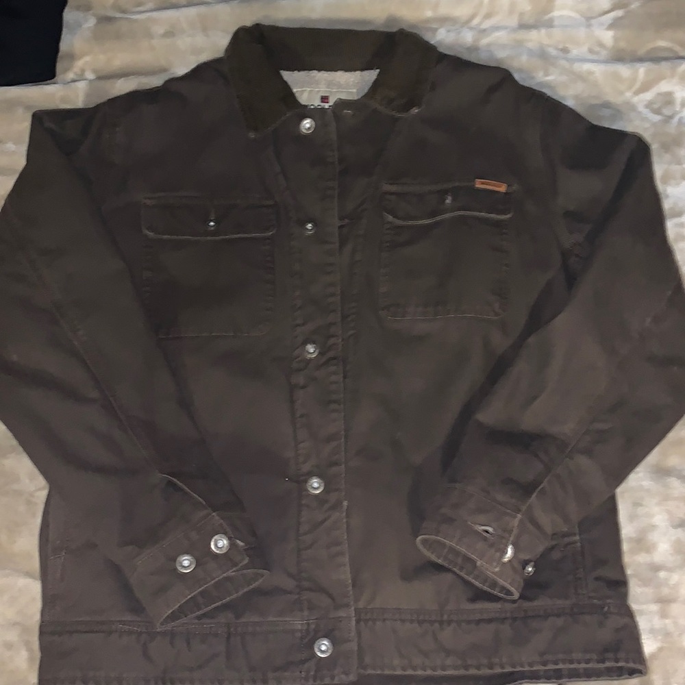 Wool button up jacket